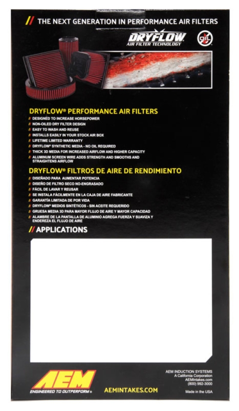 AEM IND Drop in Air Filters