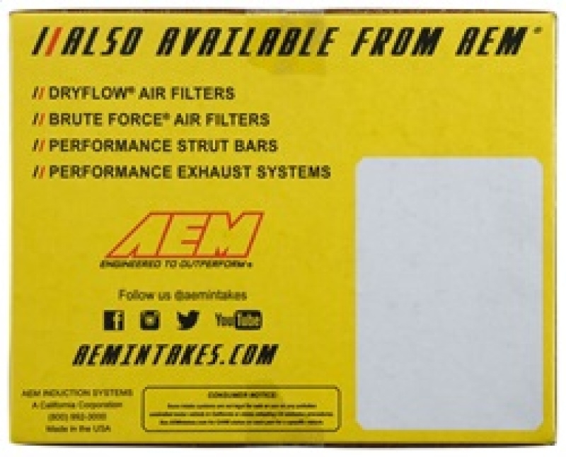 AEM IND V2 Cold Air Intake Sys